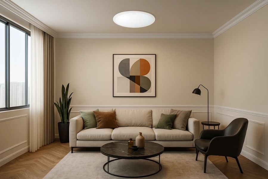 Đèn LED ốp trần Philips 31825 17W phù hợp với nhiều không gian 
