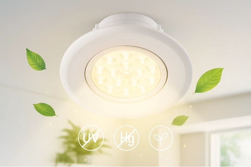 Đèn LED chiếu điểm âm trần 4704x5W Philips thân thiện và an toàn với môi trường 