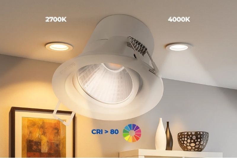 Đèn LED spotlight âm trần Kyanite 59751 3W Philips chiếu sáng mạnh mẽ 