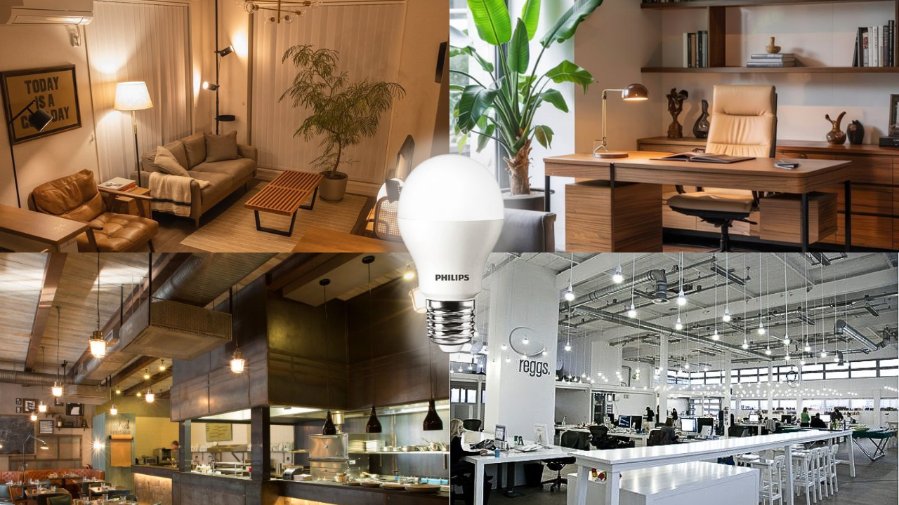 Ứng dụng bóng đèn LED mini bulb Philips E27 4W