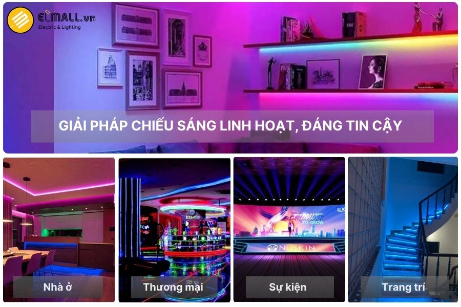 Ứng dụng của đèn LED dây Philips 3528 – Giải pháp chiếu sáng linh hoạt, đáng tin cậy