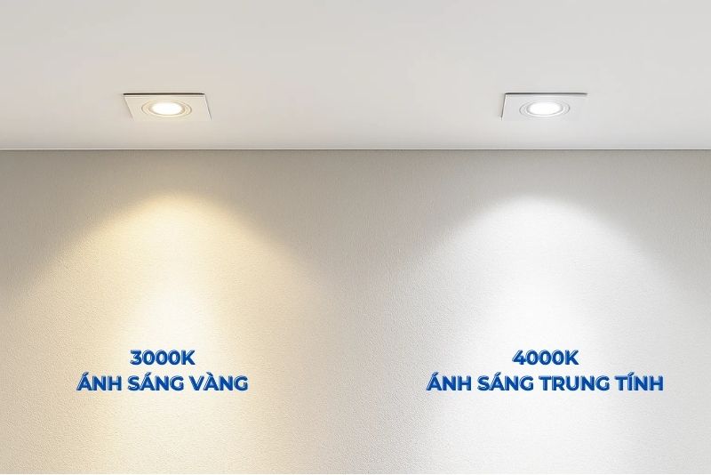 Đèn spotlight Philips GD022B 1x6W/10W có 2 tùy chọn vầ nhiệt độ màu 