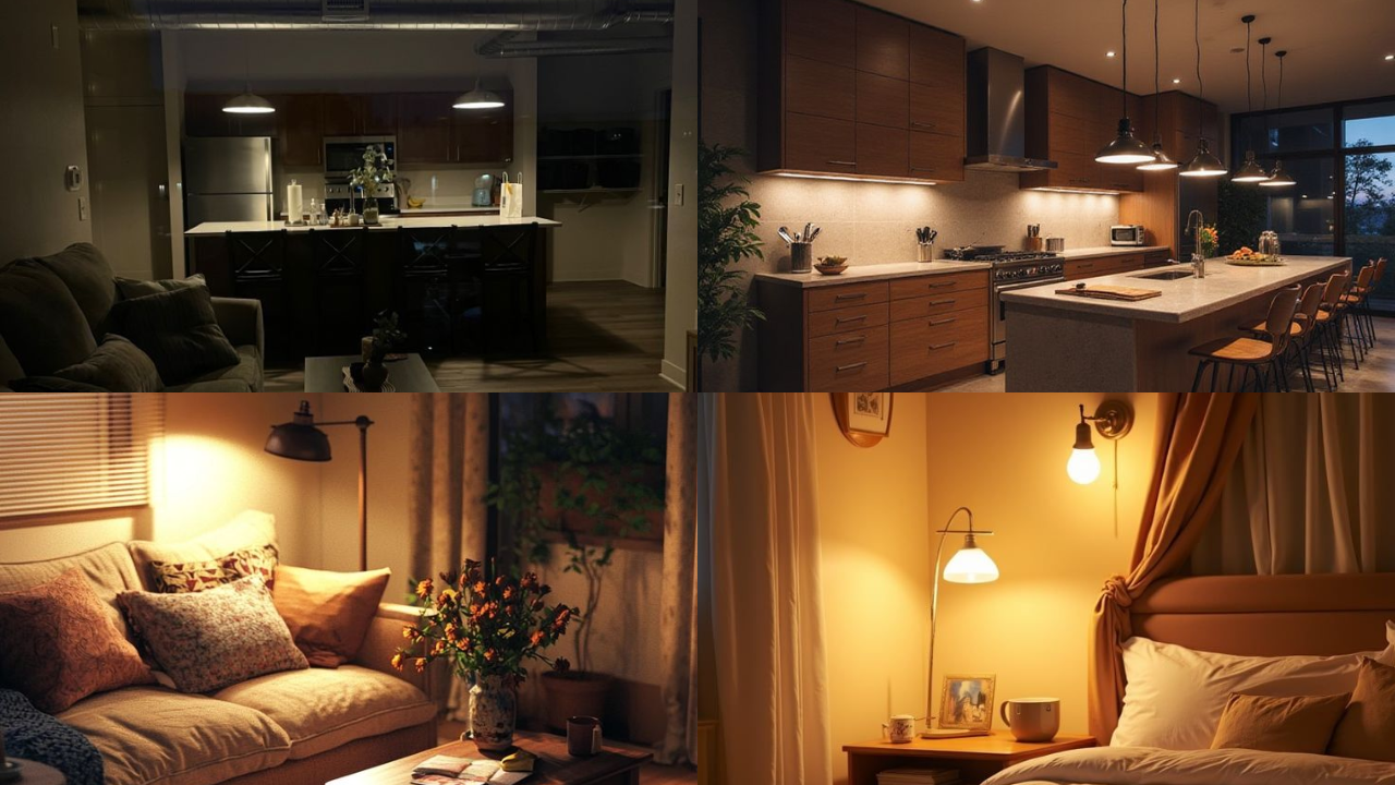 Bóng đèn LED bulb Philips EcoBright 6-60W lắp đặt tại nhiều không gia trong nhà