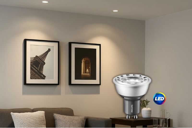 Đèn LED Master GU10 6W Philips chiếu điểm tạo điểm nhấn cho không gian