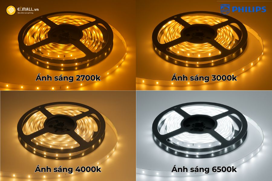Đèn LED dây Philips LS052S 800Lm có 4 màu sắc ánh sáng