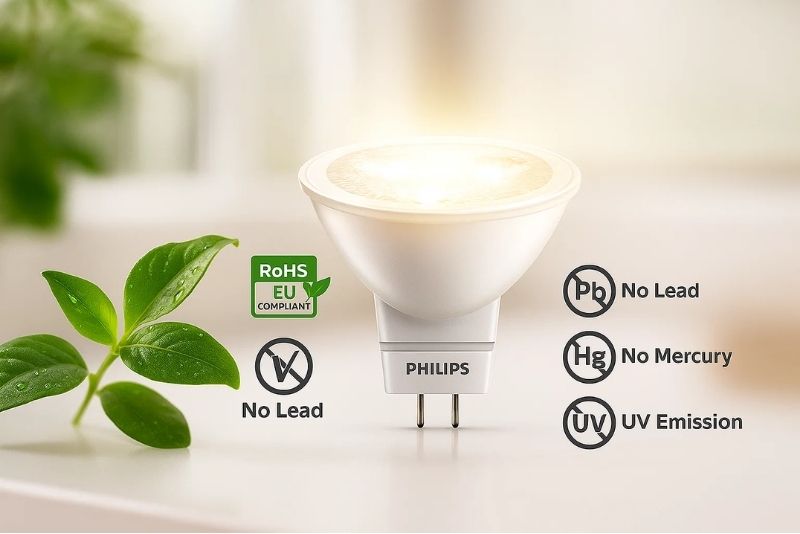 Đèn LED chiếu điểm MR16 3-35W 24D Philips thân thiện với con người & môi trường 