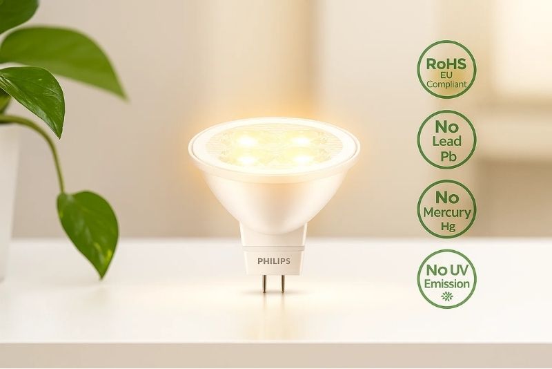 Đèn LED chiếu điểm MR16 5-50W 24D Philips thân thiện với con người & môi trường
