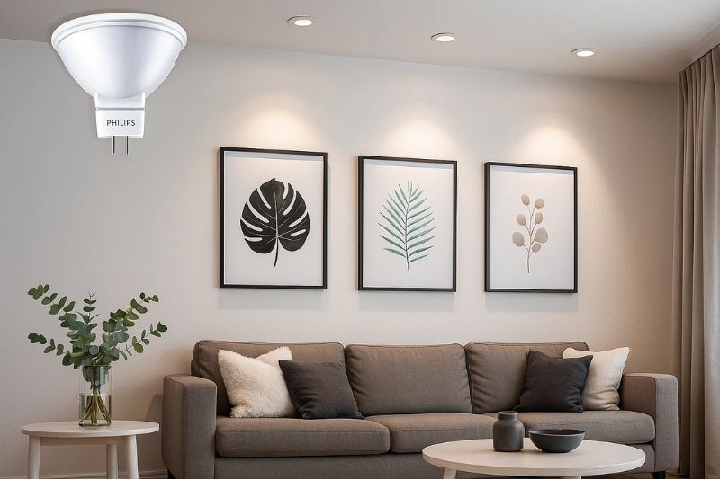 Đèn LED MR16 5-50W 24D Philips chiếu điểm tạo điểm nhấn cho không gian