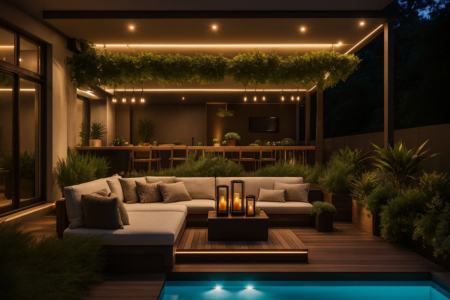 Đèn LED dây Philips LS052S 800Lm ứng dụng trong khách sạn, resort