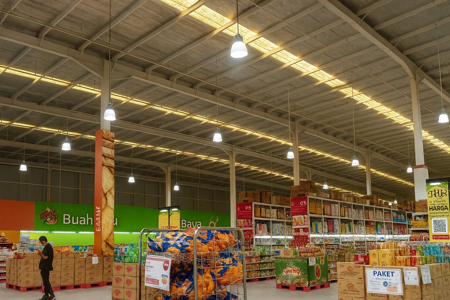 Bóng đèn bulb Philips Hi-Lumen E27 A80 24W được sử dụng trong siêu thị