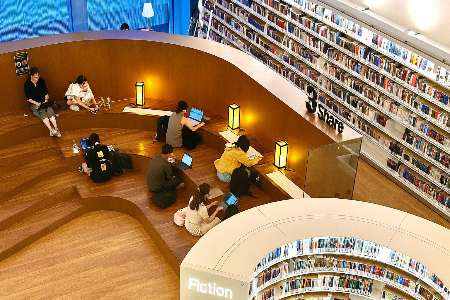 Bóng đèn LED bulb Philips 9W được sử dụng tại thư viện