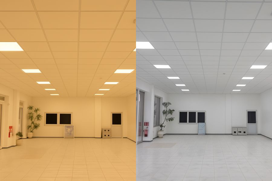 Đèn LED panel Philips RC091V LED26S PSU W60L60 GM 29W kích thước tiêu chuẩn 600 x 600 mm với 2 màu sắc ánh sáng