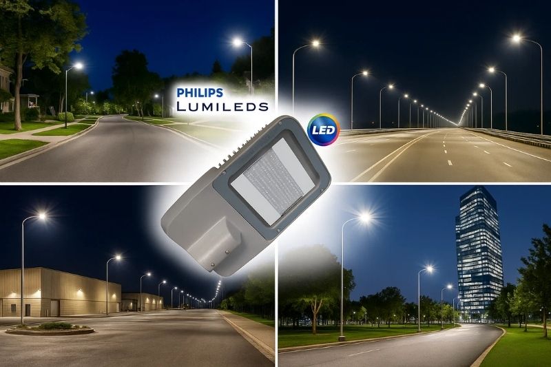 Ứng dụng đèn đường 100W HBL/ST Philips