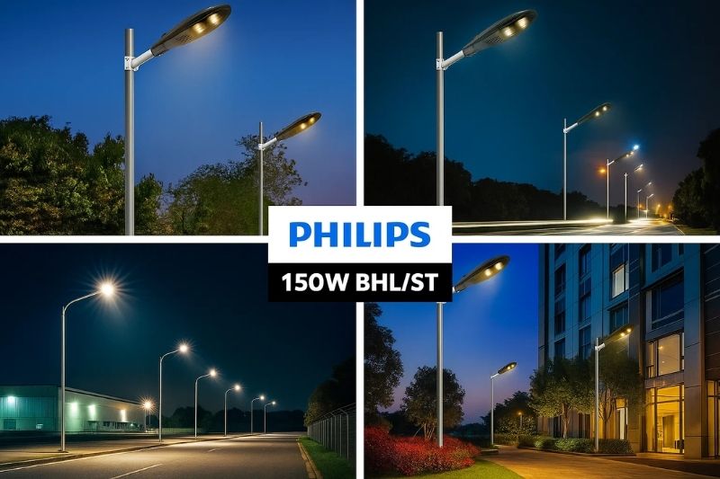 Ứng dụng đèn đường 150W BHL/ST Philips