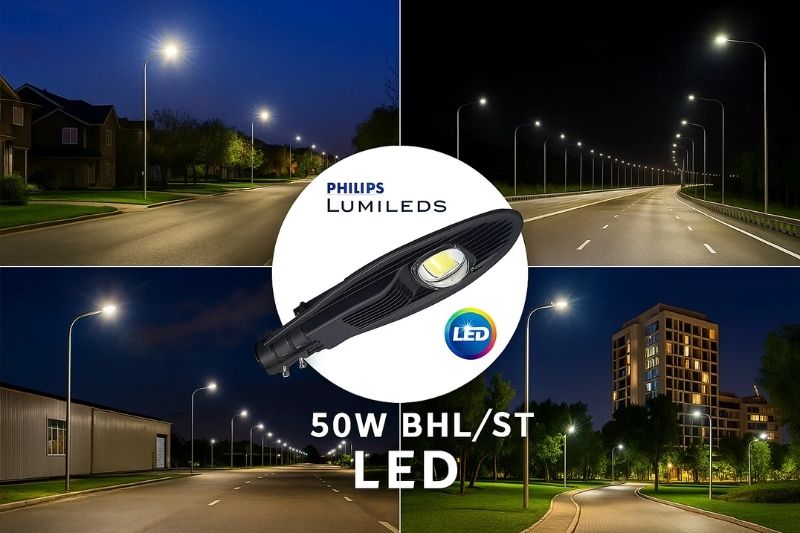 Ứng dụng đèn đường 50W BHL/ST Philips