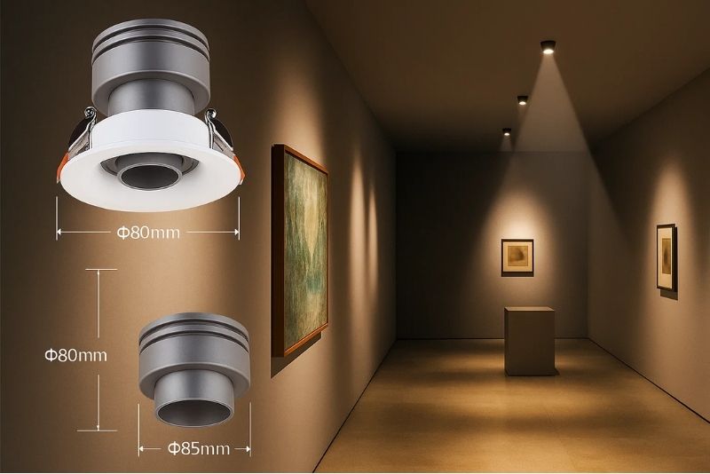 Đèn LED chiếu điểm Philips 9W chỉnh góc chiếu 