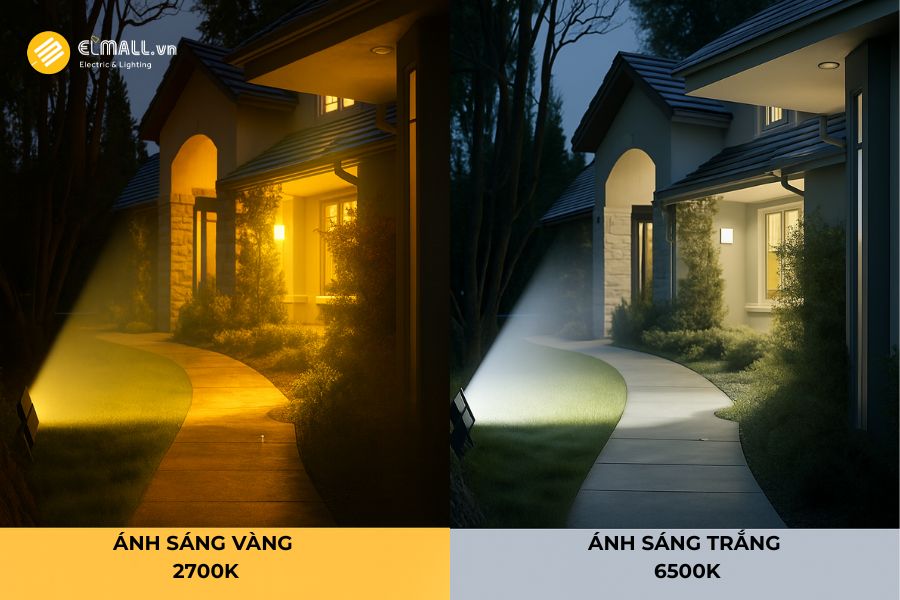 Đèn pha LED Philips COB 1208 IP65 OEM TPL-PC200W có 2 màu sắc ánh sáng