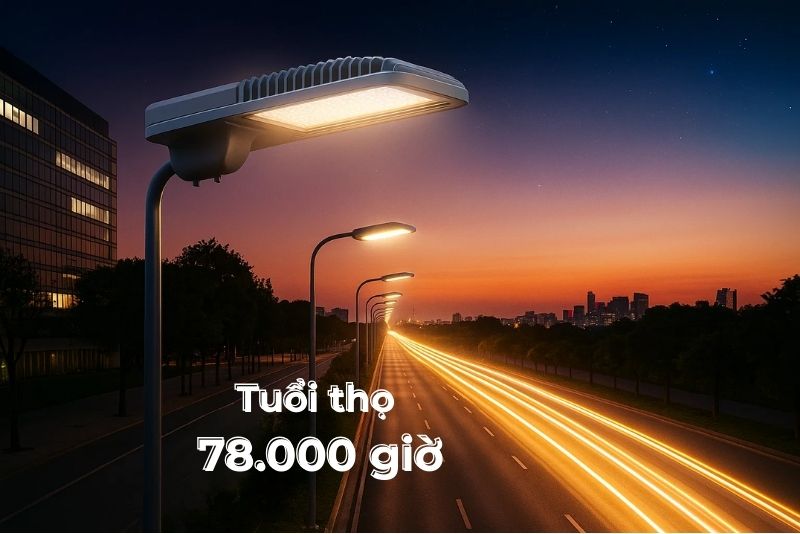 Đèn đường LED Philips BRP371 có tuổi thọ cao 78.000 giờ 