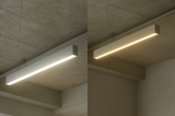 Đèn thả trần văn phòng Philips RC550B LED20S/ LED40S 3 Đèn thả trần văn phòng Philips RC550B LED20S/ LED40S có 2 màu sắc ánh sáng phù hợp với từng không gian