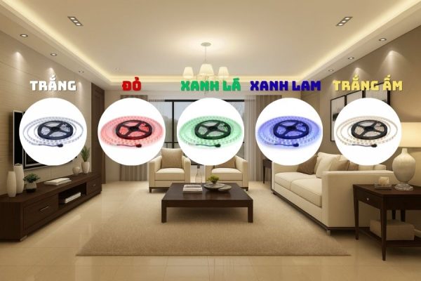 Đèn LED dây thanh nhôm Philips 12V 5050 có 5 sự lựa chọn về màu sắc ánh sáng 