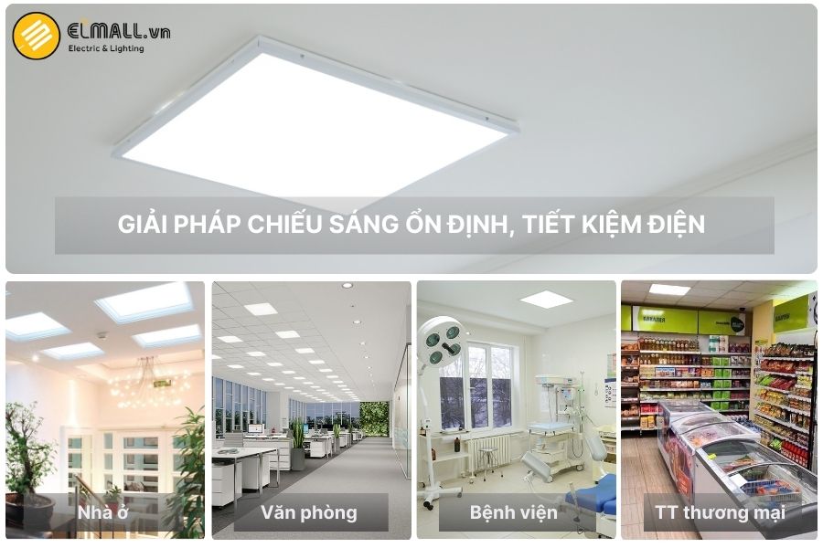 Đèn LED Panel Philips phù hợp chiếu sáng hộ gia đình, văn phòng, bệnh viện và trung tâm thương mại
