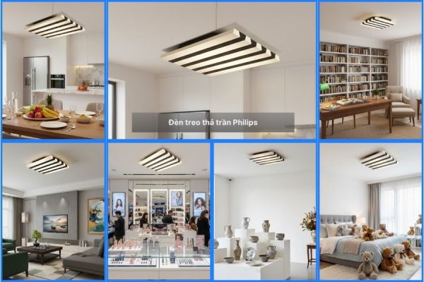 Đèn LED trang trí gắn trần Philips Piano 58080 76W 6 Ứng dụng đèn LED trang trí gắn trần Philips Piano 58080 76W