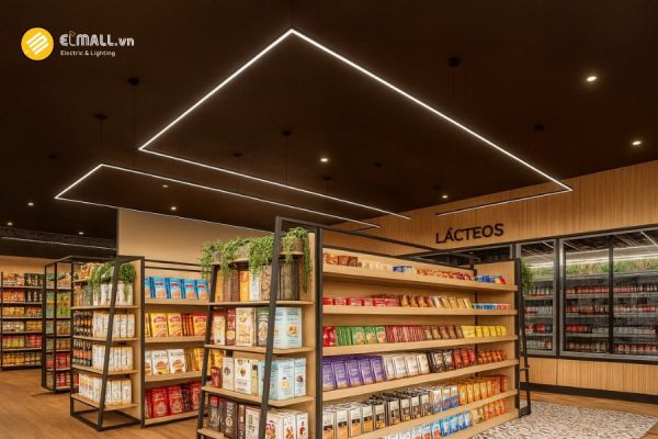 Đường ray lõm góc chữ L Trackline recessed L corner 10cps Philips 4 Đường ray lõm góc chữ L Trackline recessed L corner 10cps Philips lắp đặt ở siêu thị, cửa hàng , showroom