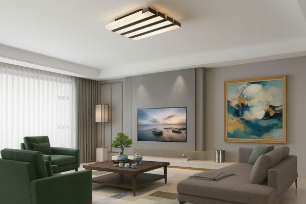 Đèn LED trang trí gắn trần Philips Piano 58080 76W 3 Đèn LED trang trí gắn trần Philips Piano 58080 76W thiết kế tinh tế cảm hứng từ phím đàn Piano