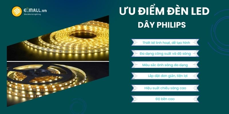 Ưu điểm đèn LED dây
